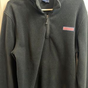 Mens half zip black fleece